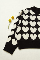 SWEATER C/R M/L HEART