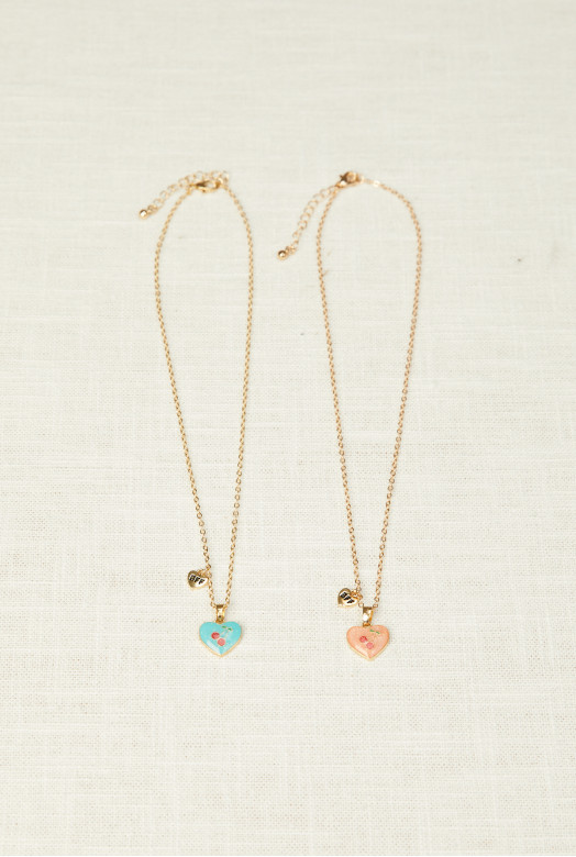 SET COLLARES TWO HEARTS